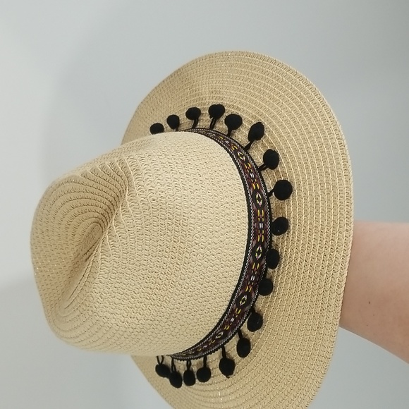 Women's Bohemian Straw Hat - Picture 2 of 8
